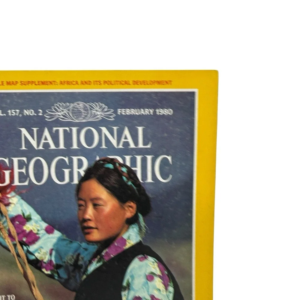 Vintage National Geographic Magazine February 1980 Tibet Pesticide Tunisia‎